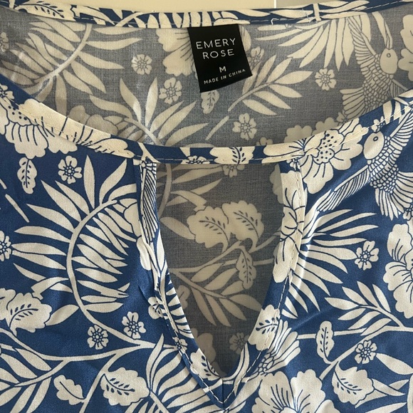 SHEIN Emery Rose Women’s Summer Notched V-Neck Short Sleeve Dress Size Medium - Picture 4 of 7